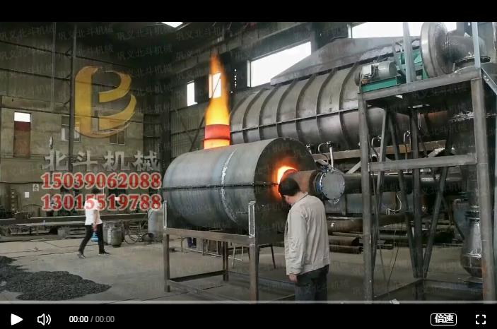 楊木削片炭化設備綠色環保,連續式工藝炭化效率高